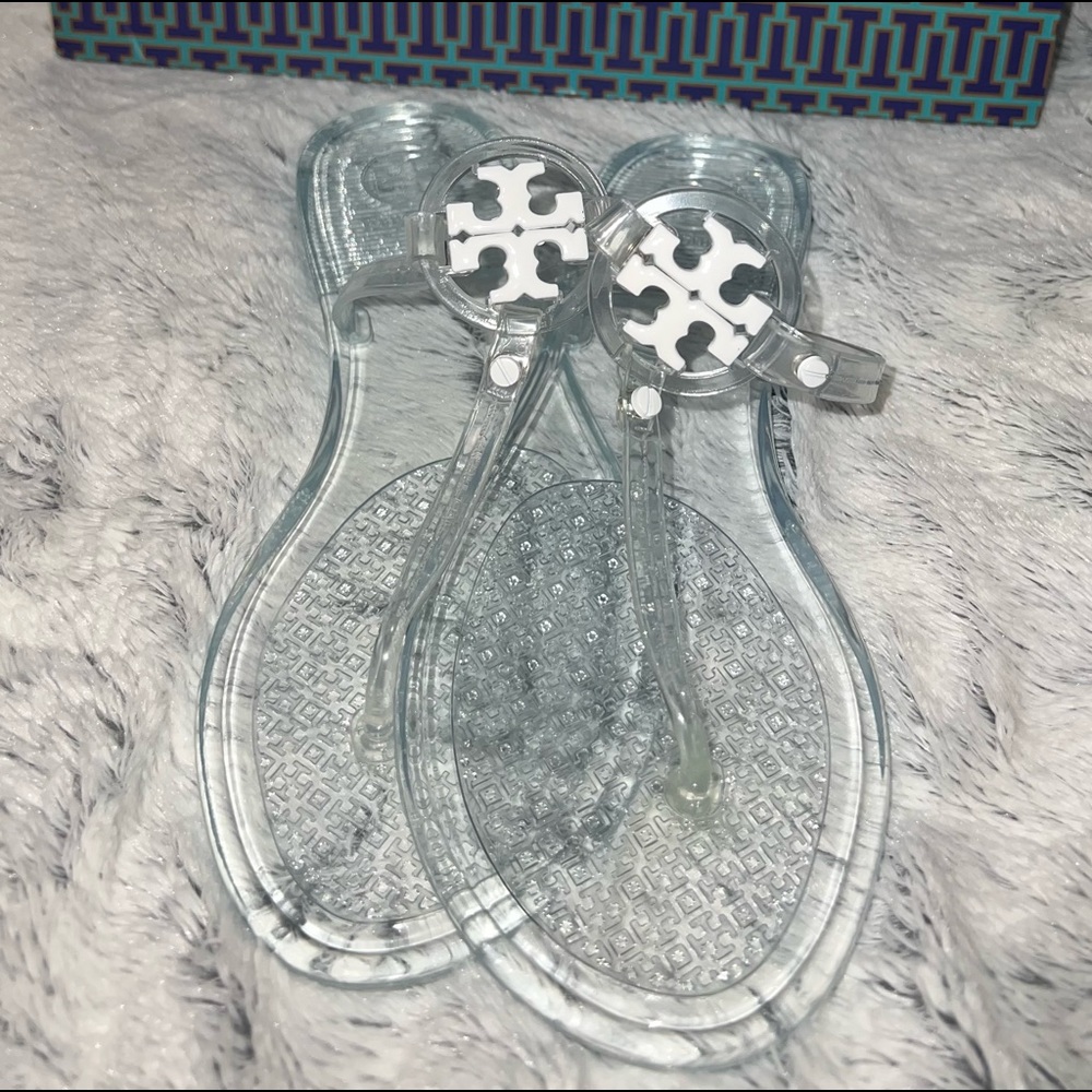 NWOT TORY BURCH MINI MILLER JELLY THONGS SIZE 7